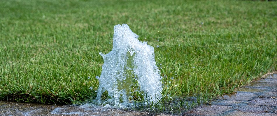 Irrigation system with low water pressure on a property in Cary, NC.