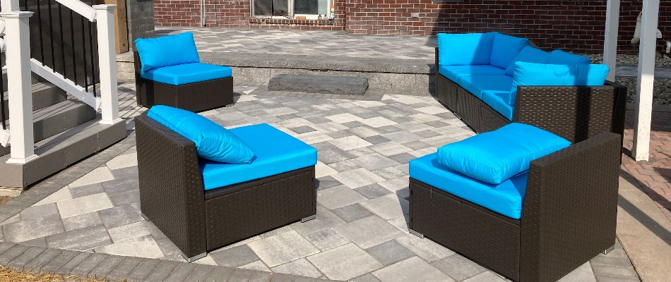 Concrete paver patio in Macomb, MI.
