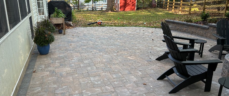 Patio against a house in Malvern, PA.