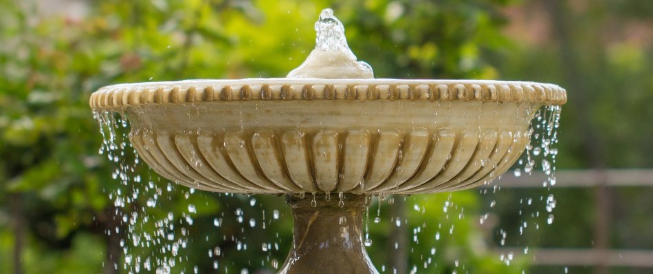 Water feature on a property in Tulsa, OK.
